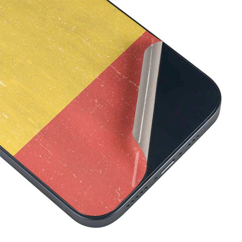 Belgium Flag Distressed iPhone 15 Skin